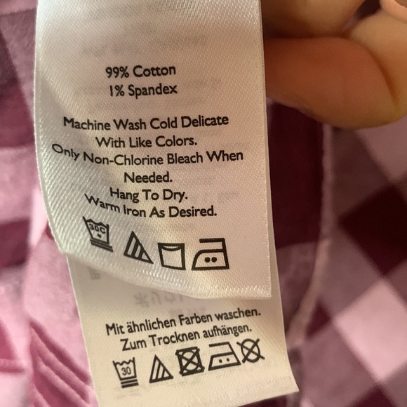 Eddie Bauer Everyday Plaid Shirt Size Small - Picture 6 of 7